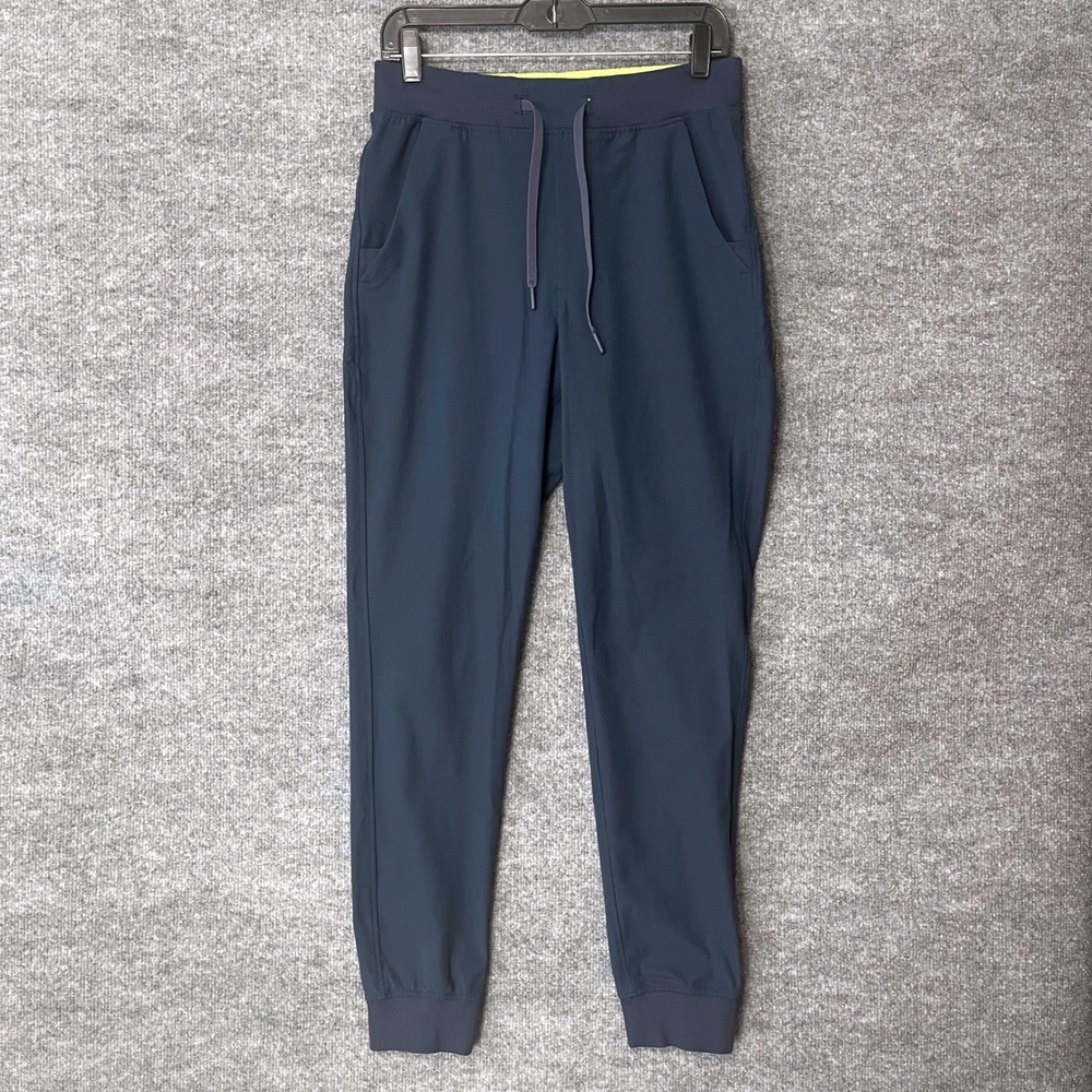 Birddogs Men Navy Blue Lined Performance Joggers Size Medium Tapered Pants
